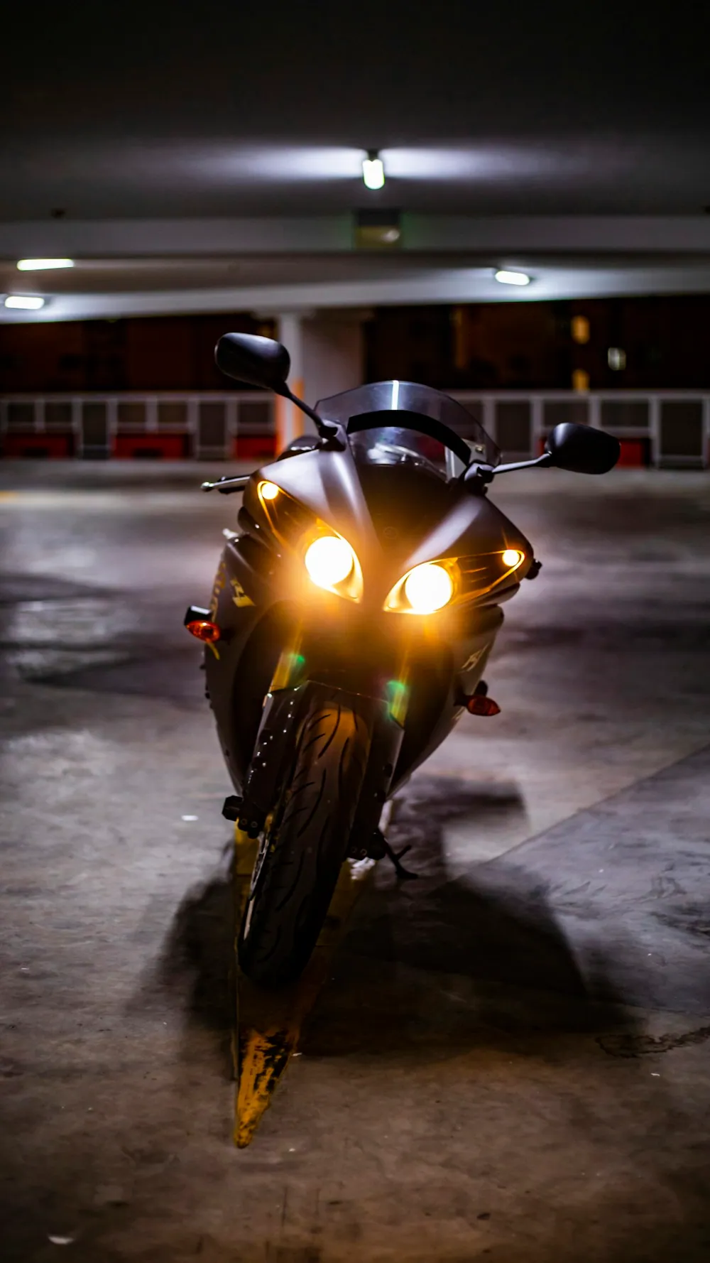 Black sportbike